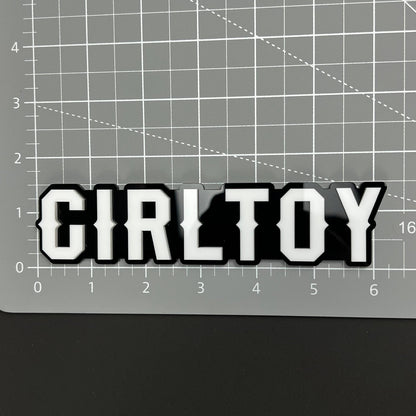 1PCS GIRLTOY Emblem Badge – 3D Acrylic Car Truck Fender Tailgate Trunk Decal