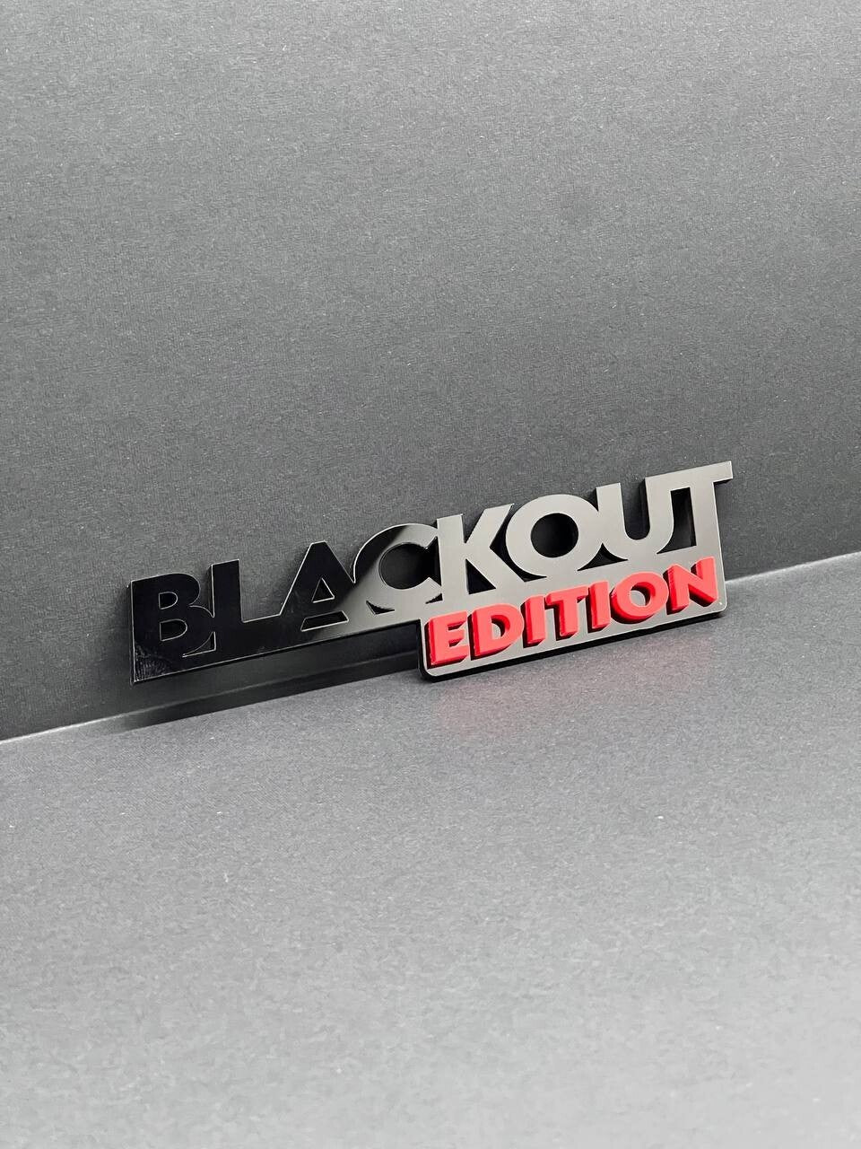 1pc BLACKOUT Black Edition Emblem Car Badges Badass 3D Sticker Decal Multicolor