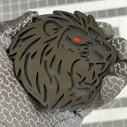 1pcs LION Multicolor 3D Acrylic Emblem – Custom Car, Truck & SUV Exterior Badge