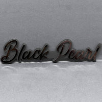 1pc Black Pearl Multicolor 3D Car Emblem – Acrylic Custom Vehicle Badge