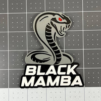 1PC BLACK MAMBA Emblem – Durable 3D Acrylic Multicolor Car & Truck Badge