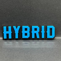 1pc HYBRID 3D Emblem – Custom Multicolor Acrylic Car Fender & Tailgate Badge