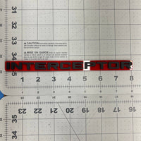 1pcs INTERCEPTOR Multicolor Acrylic Emblem – Custom Fender & Trunk Vehicle Badge