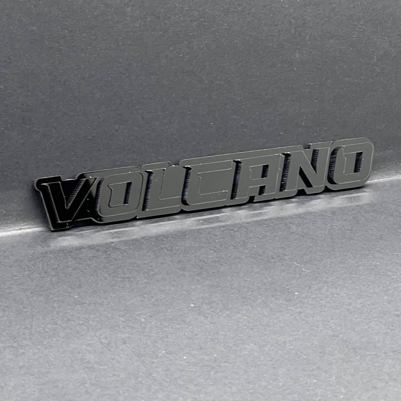 1PC VOLCANO Badge – 3D Acrylic Multicolor Car, Truck & SUV Fender Decal