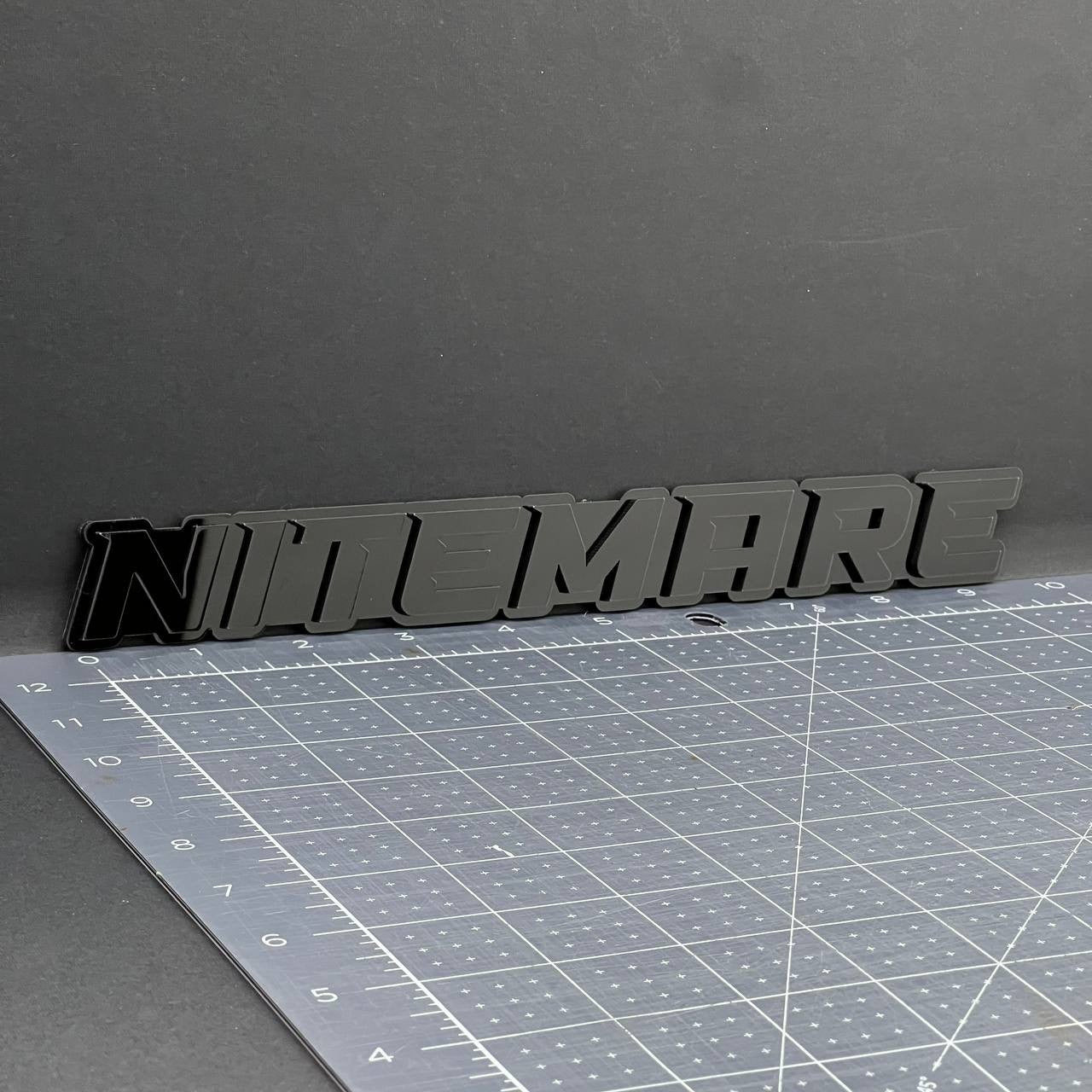 1PC NITEMARE Black 3D Emblem Custom Badge Sticker for Car SUV TRUCK