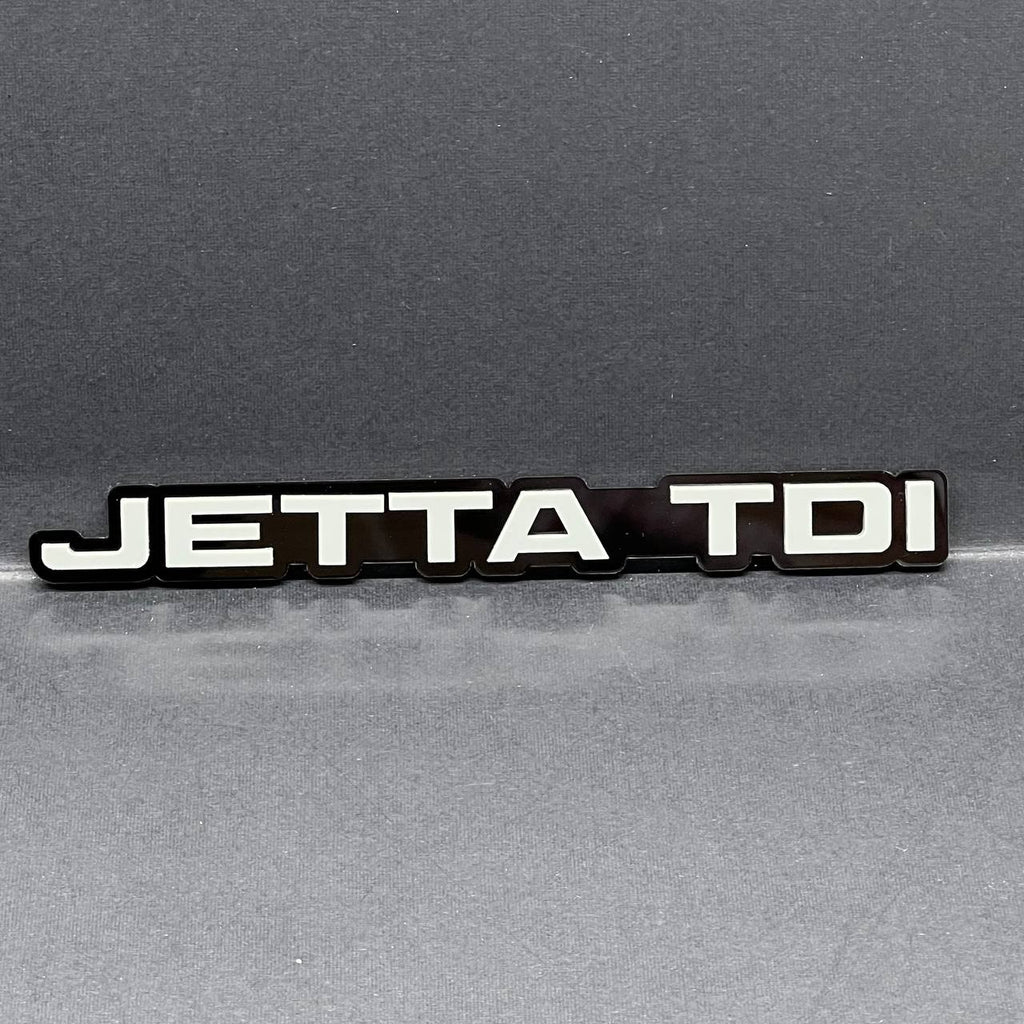 1PC Jetta TDI Emblem – 3D Acrylic Multicolor Car Truck SUV Tailgate Badge