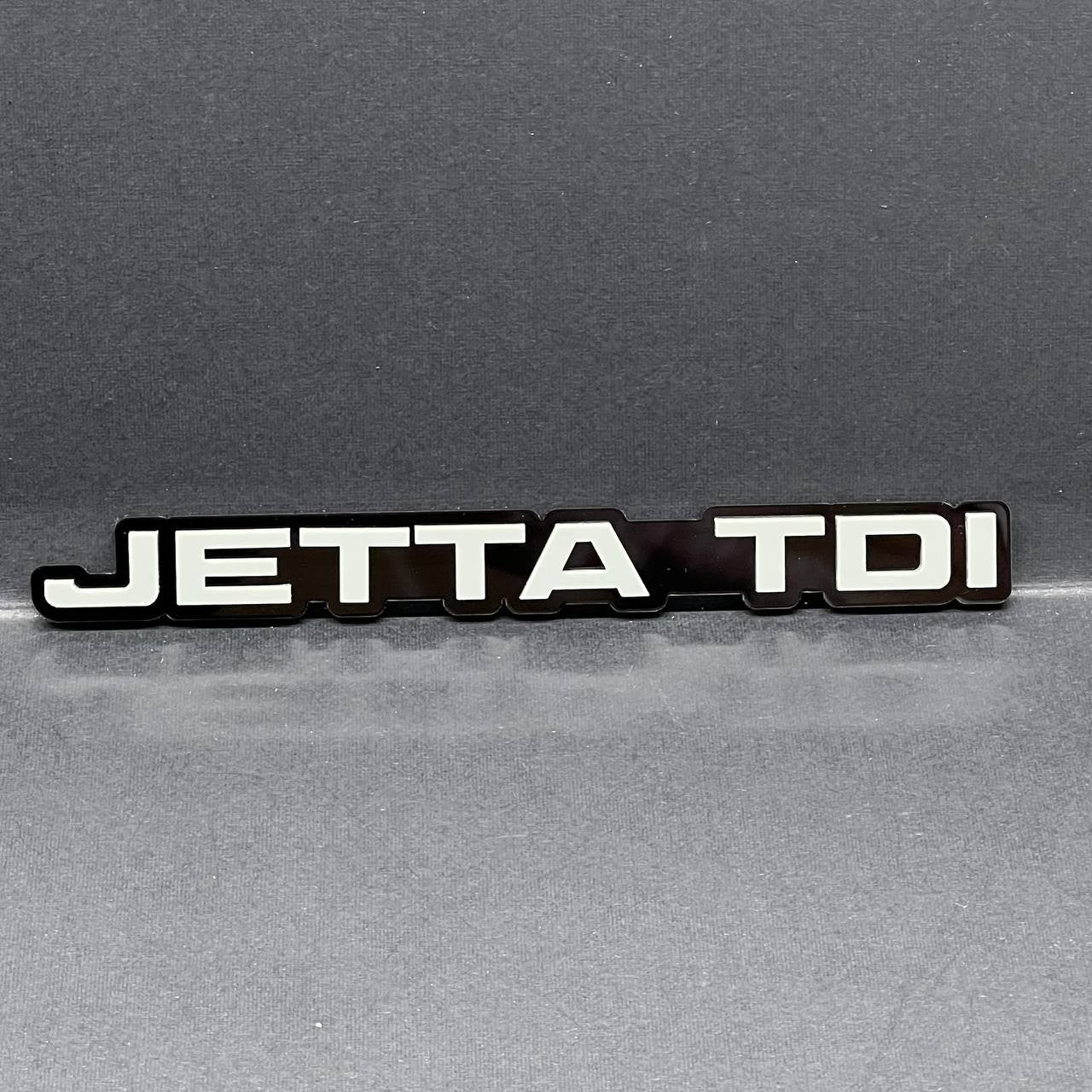 1PC Jetta TDI Emblem – 3D Acrylic Multicolor Car Truck SUV Tailgate Badge