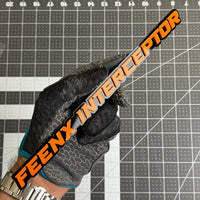1PCS FEENX INTERCEPTOR Emblem – Durable 3D Multicolor Acrylic Car Exterior Badge