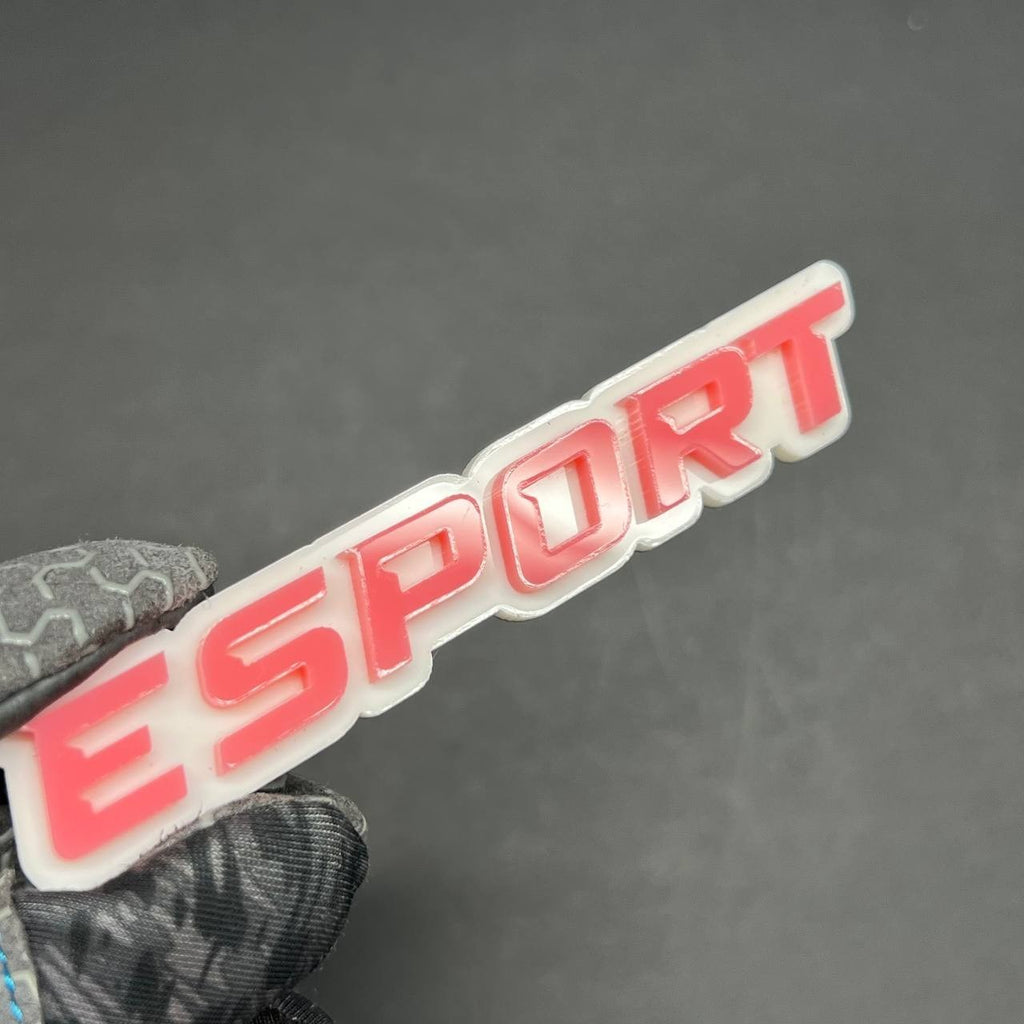1PC ESPORT Emblem – 3D Acrylic Multicolor Tailgate Fender Car Truck SUV Badge