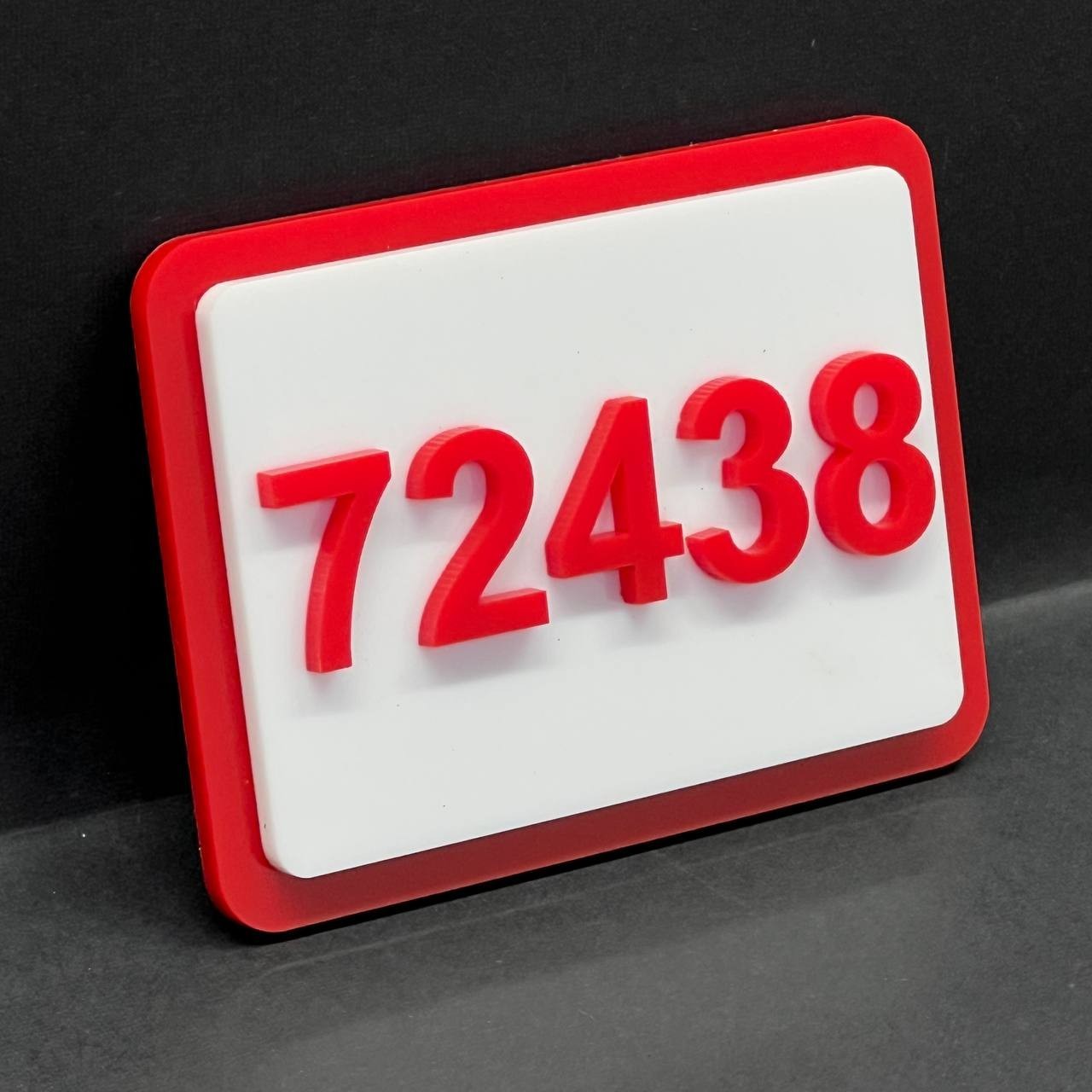 Custom Modern Acrylic House Sign – Personalized Door Number Plaque 1–999