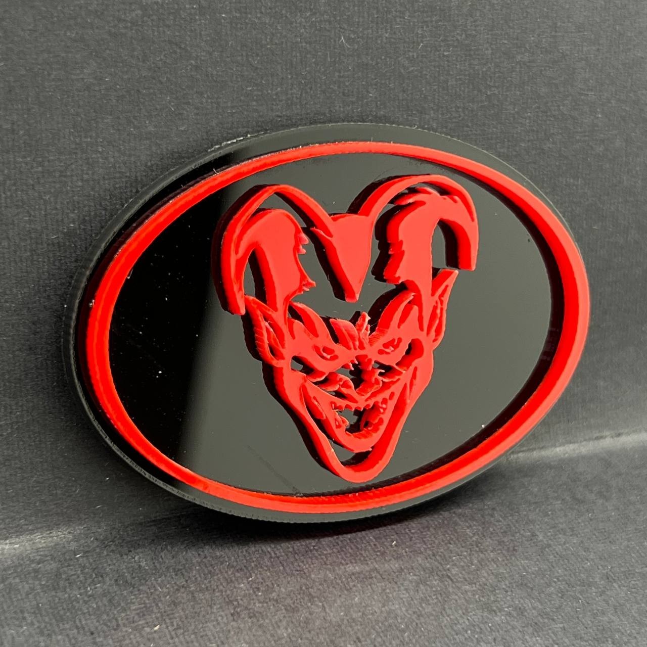 1pc Joker Logo Emblem Badge Acrylic Multicolor Car Fender Trunk Tailgate Decal