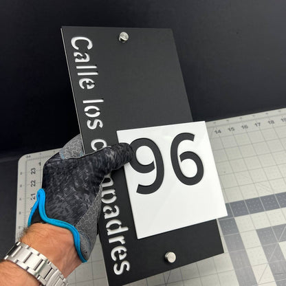 Custom House Number Sign – Modern 3D Outdoor Address Plaque for Home