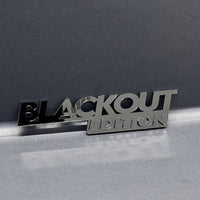 1x BLACKOUT Black Black Edition Emblem Car Badges 3D Sticker Decal Multicolor