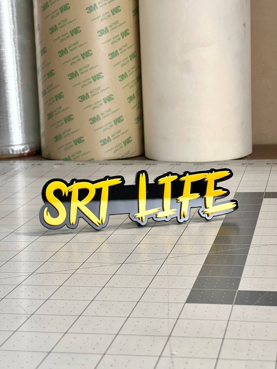 SRT LIFE Multicolor Emblems –  SRT Side Fender Badges (Set of 2) for SRT Emblem