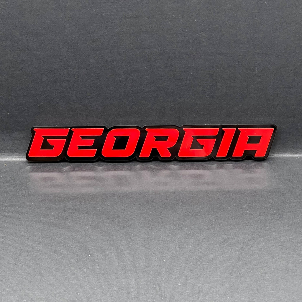 1pcs Georgia Multicolor 3D Car Emblem – Durable Acrylic Badge for Vehicles