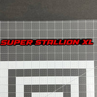 1PC SUPER STALLION XL Emblem – Custom 3D Multicolor Acrylic Car Badge