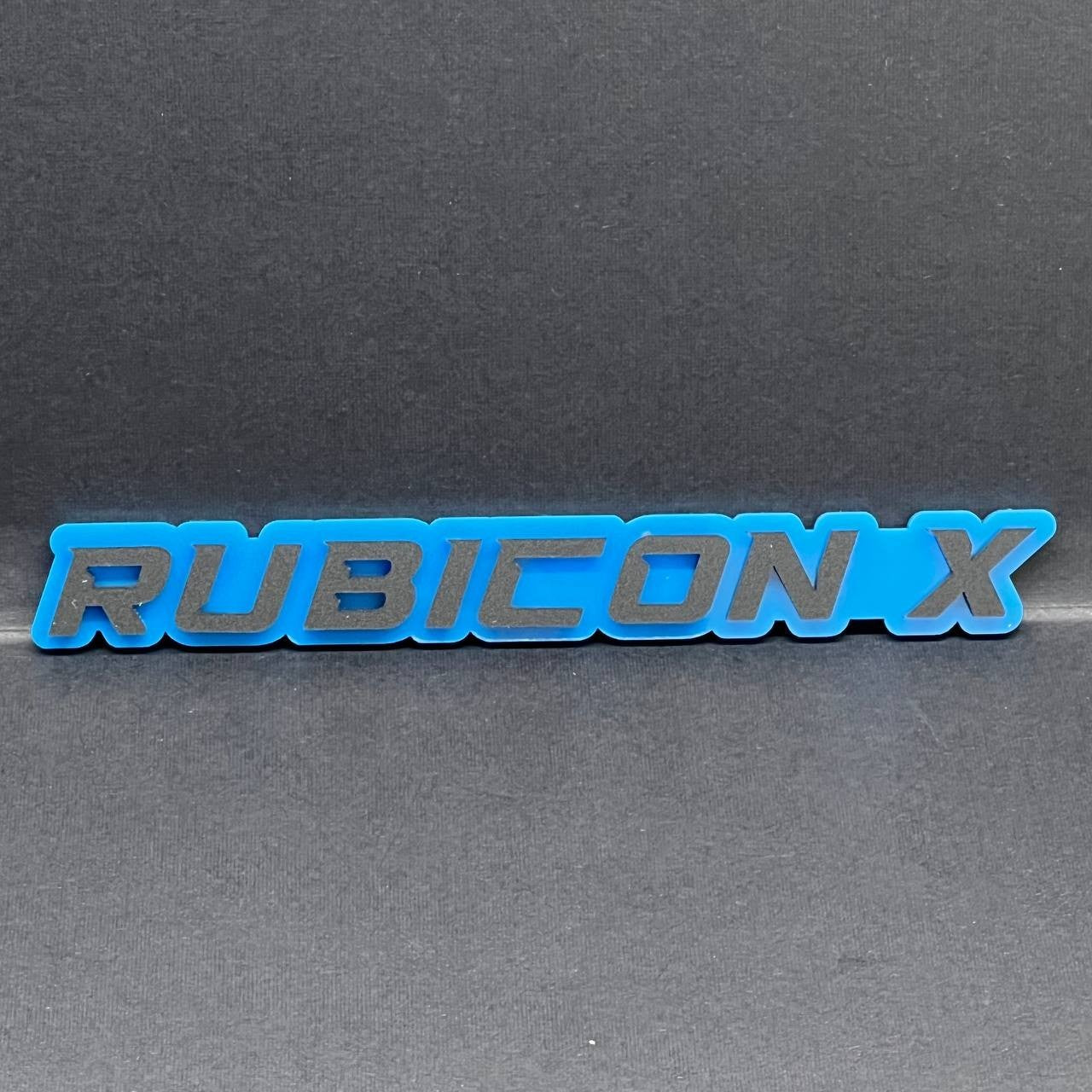 1PC Rubicon X Mate Emblem Custom Fender or Tailgate Badge for Car, SUV, or Truck