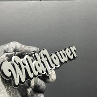 1PC WILDFLOWER Emblem – Custom 3D Multicolor Acrylic Car Exterior Badge