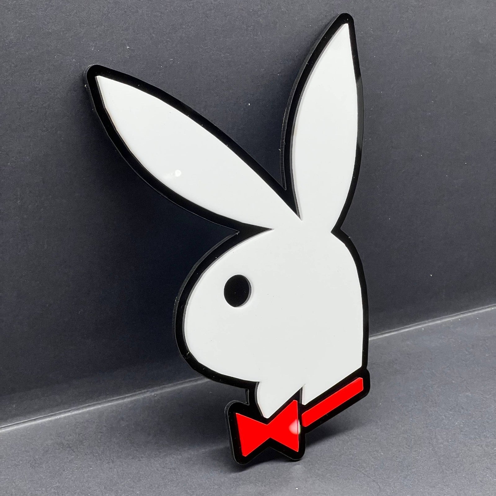 PLAYBOY 3D Acrylic Emblem – Custom Badge for Cars, SUVs & Trucks (1PC)