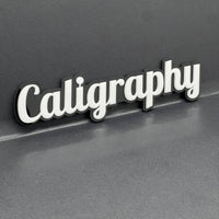 1PC CALIGRAPHY 3D Emblem – Multicolor Acrylic Tailgate & Fender Car Badge