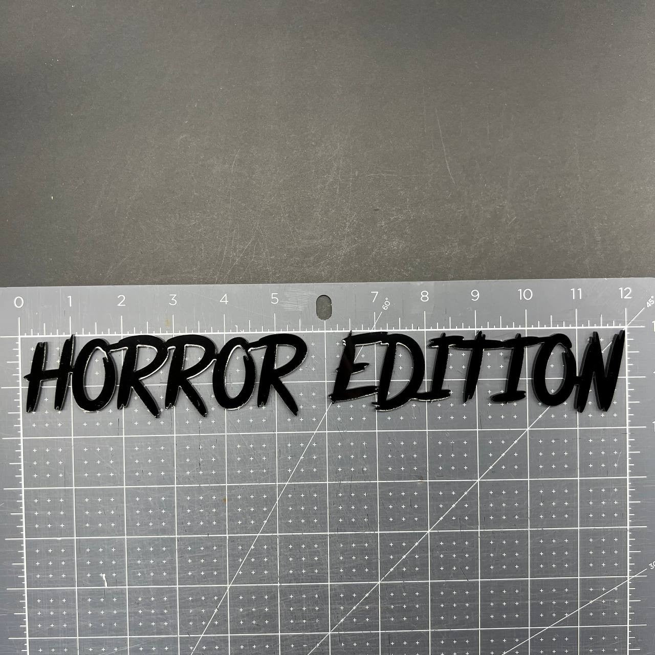 1PC HORROR Edition Emblem – 3D Multicolor Acrylic Car Badge Decal