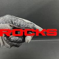 1PC ROCKS Emblem – Acrylic Tailgate or Fender Badge for Car, SUV, Truck