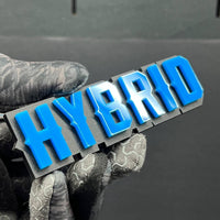 1pc HYBRID 3D Emblem – Custom Multicolor Acrylic Car Fender & Tailgate Badge
