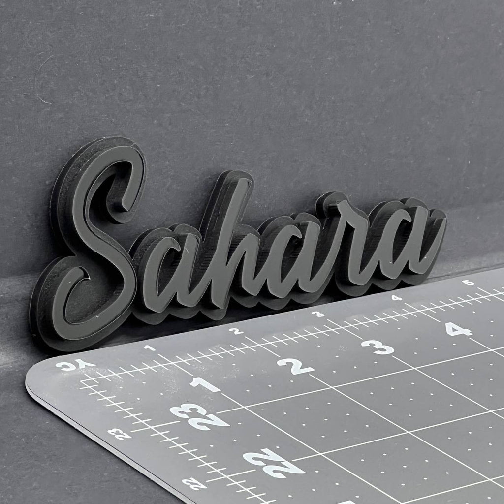 1PC SAHARA Emblem – 3D Acrylic Multicolor Fender or Tailgate Car Badge Decal