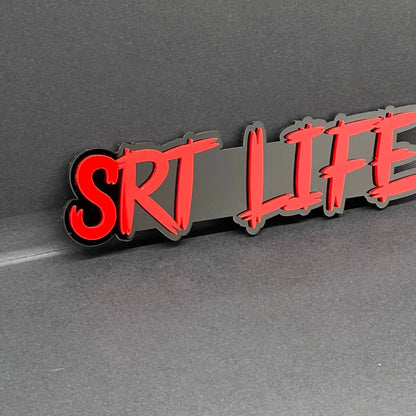 SRT LIFE Multicolor Emblems –  SRT Side Fender Badges (Set of 2) for SRT Emblem