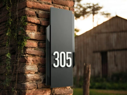 House Number Plaques House Door Number Signs Matt Personalised Address Plaques