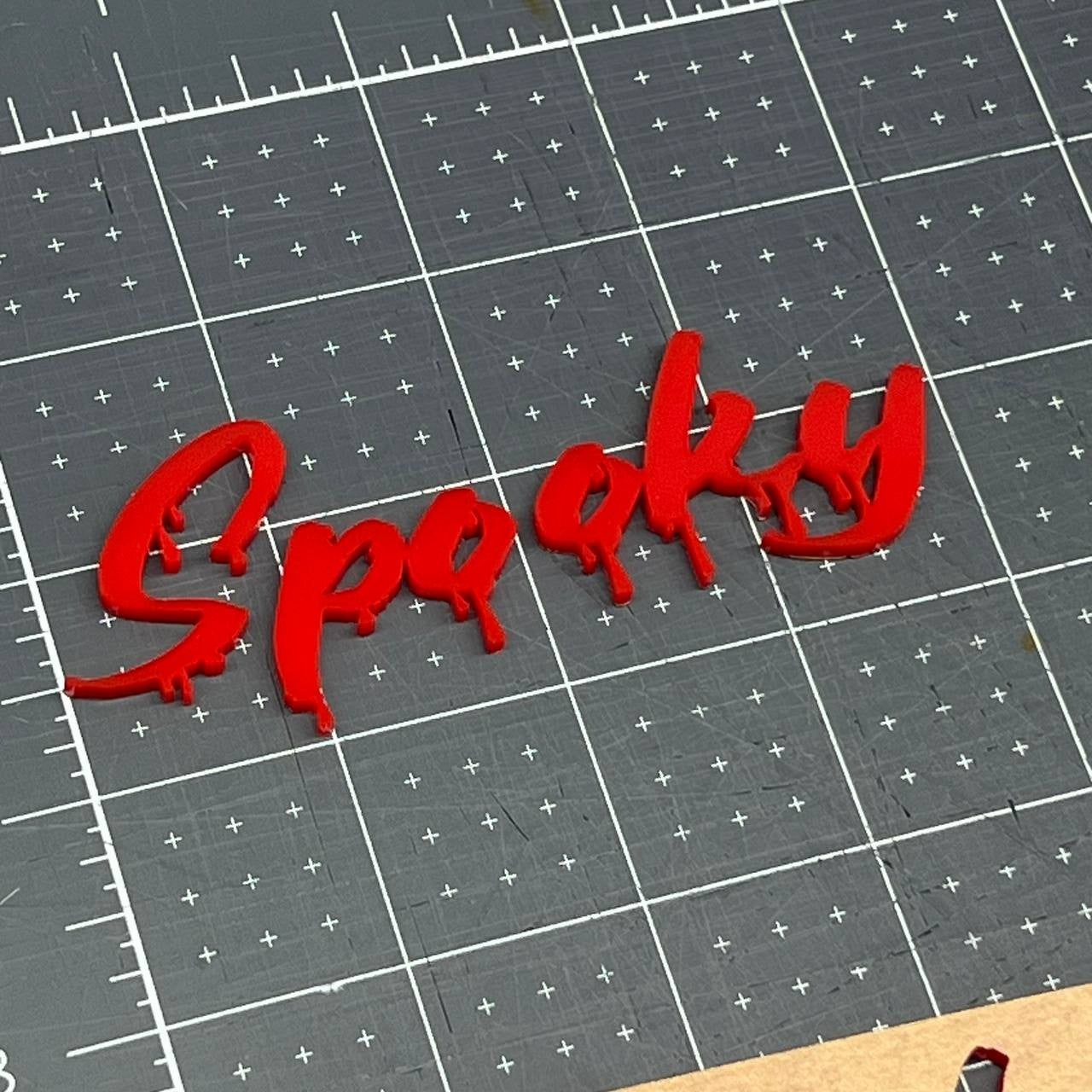 1PC Spooky Emblem Badge – Custom Multicolor 3D Acrylic Car Sticker Decal