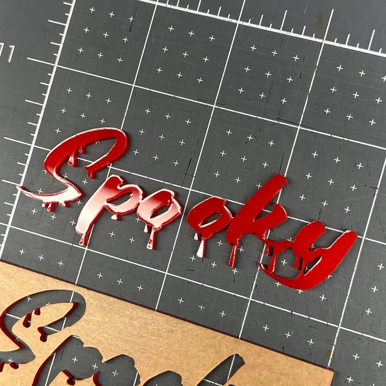 1PC Spooky Emblem Badge – Custom Multicolor 3D Acrylic Car Sticker Decal