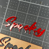 1PC Spooky Emblem Badge – Custom Multicolor 3D Acrylic Car Sticker Decal