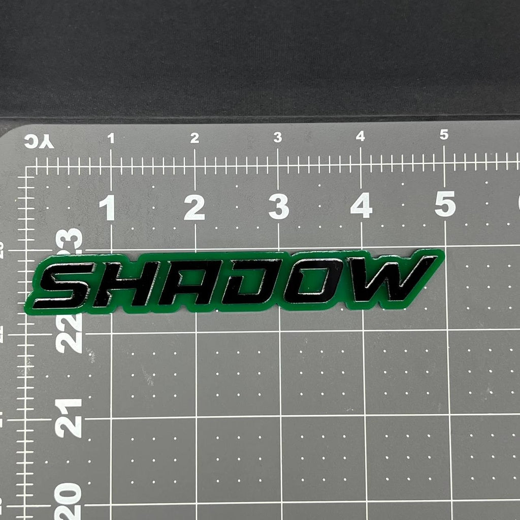 1PC SHADOW Emblem – 3D Acrylic Tailgate Badge Decal for Car, Truck, SUV
