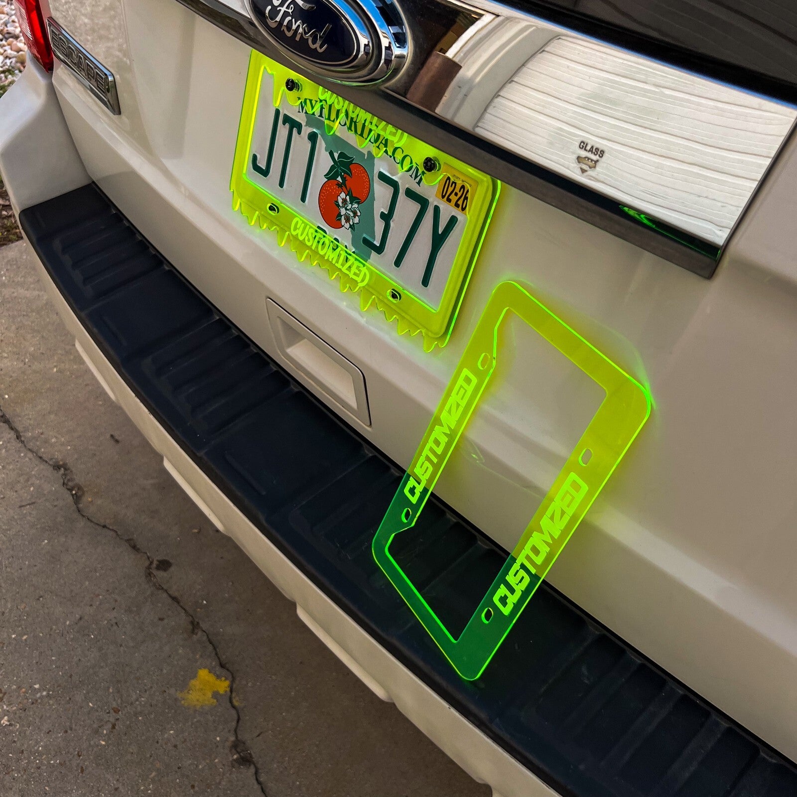CUSTOM PERSONALIZED License Plate Frame MULTI COLOR