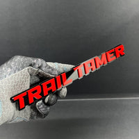 1PC TRAIL TAMER Emblem – Acrylic Tailgate or Fender Badge for Car, SUV, Truck