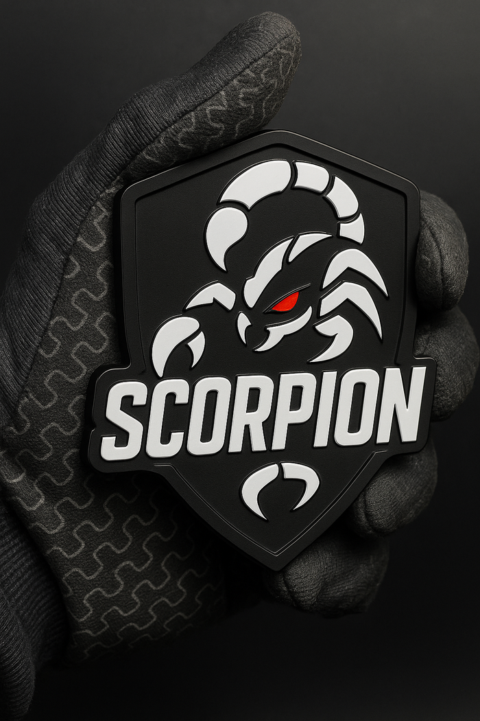 1pcs SCORPION 3D  Emblem Badges Fender Angry Aggressive Racing