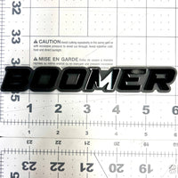 1PC BOOMER Badge – Custom 3D Multicolor Acrylic Car Fender & Trunk Sticker Decal
