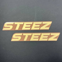 2pcs STEEZ 3D Emblem – Custom Fender or Tailgate Badge for Car, SUV, or Truck