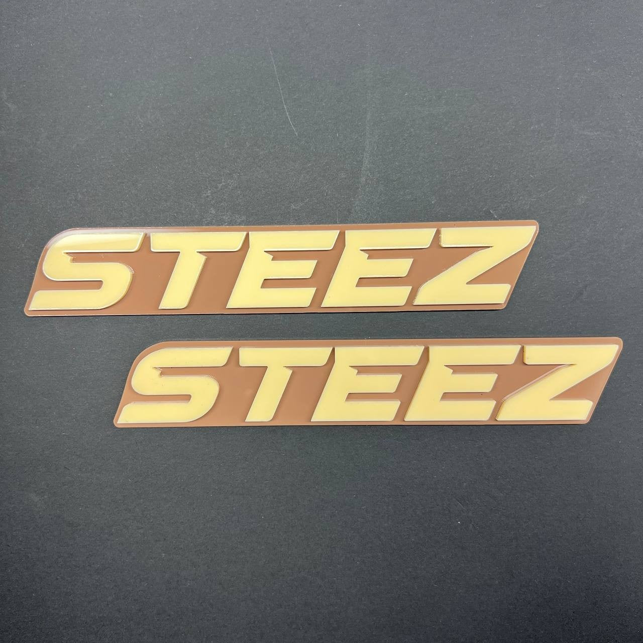 2pcs STEEZ 3D Emblem – Custom Fender or Tailgate Badge for Car, SUV, or Truck