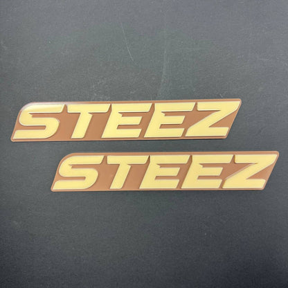 2pcs STEEZ 3D Emblem – Custom Fender or Tailgate Badge for Car, SUV, or Truck