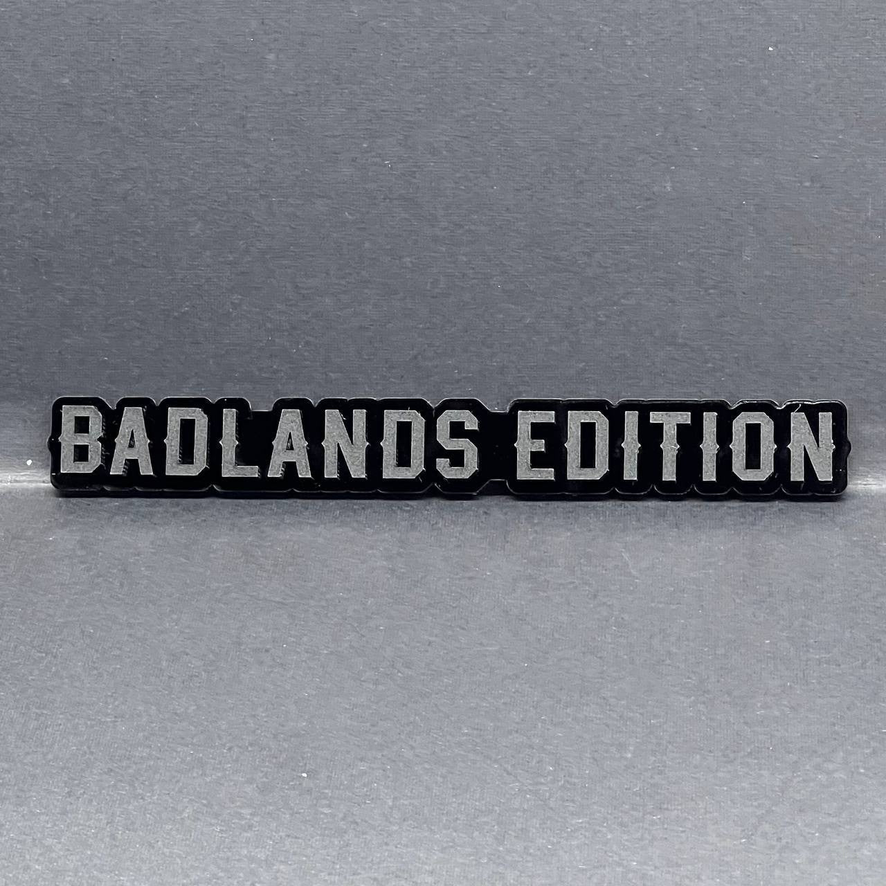 1PC Badlands Edition Badge – Custom Acrylic Multicolor Emblem Decal for Car