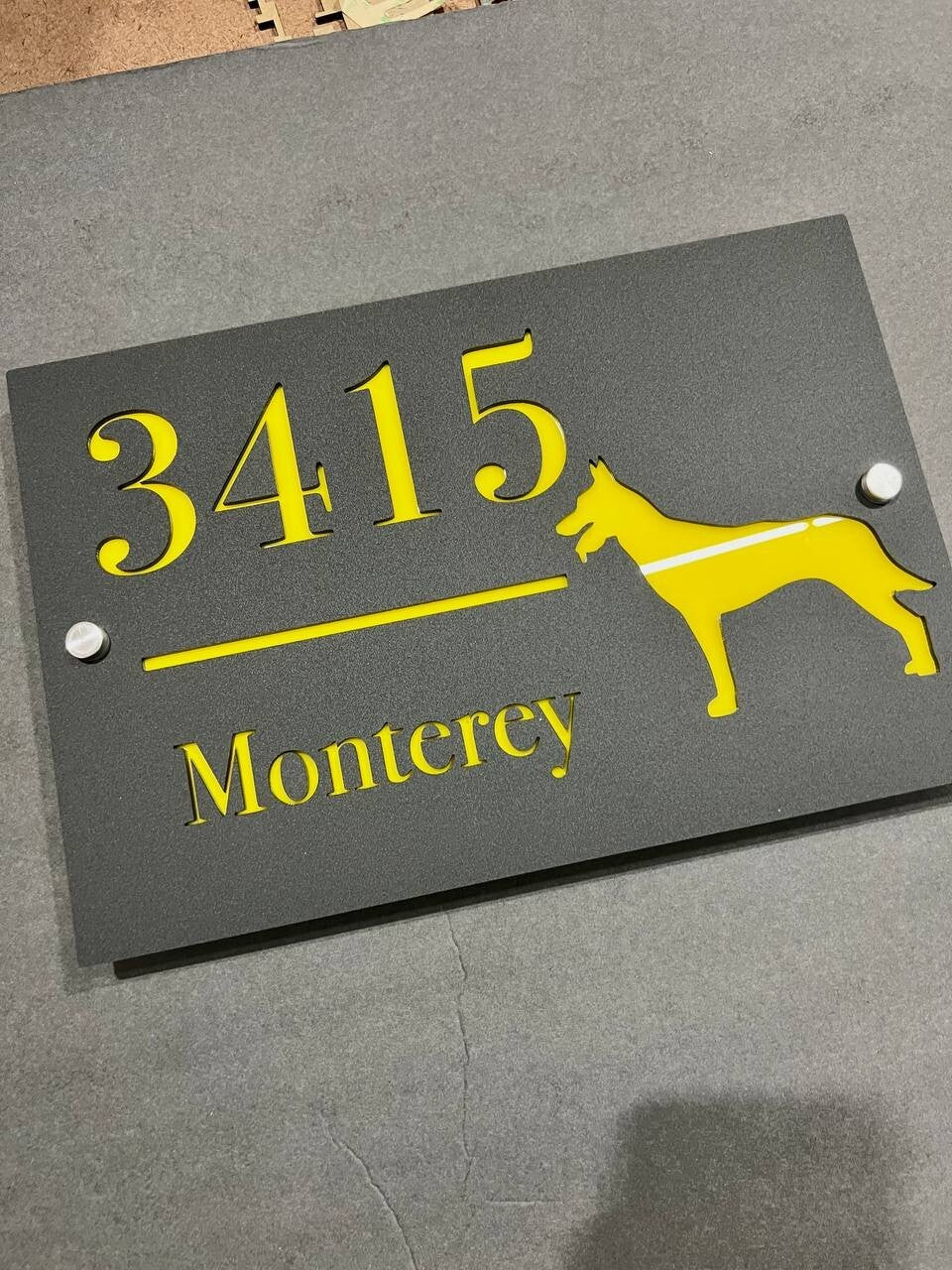 Custom House Number Plaques House Door Number Signs Matt Address Plaques