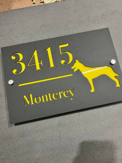 Custom House Number Plaques House Door Number Signs Matt Address Plaques