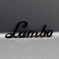 1PC Lamborghini Style Emblem – 3D Lambo Shield Badge Logo for Hood or Trunk