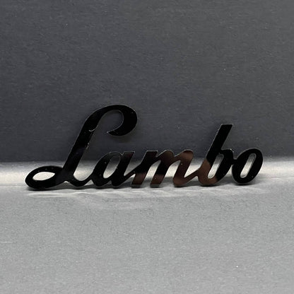 1PC Lamborghini Style Emblem – 3D Lambo Shield Badge Logo for Hood or Trunk