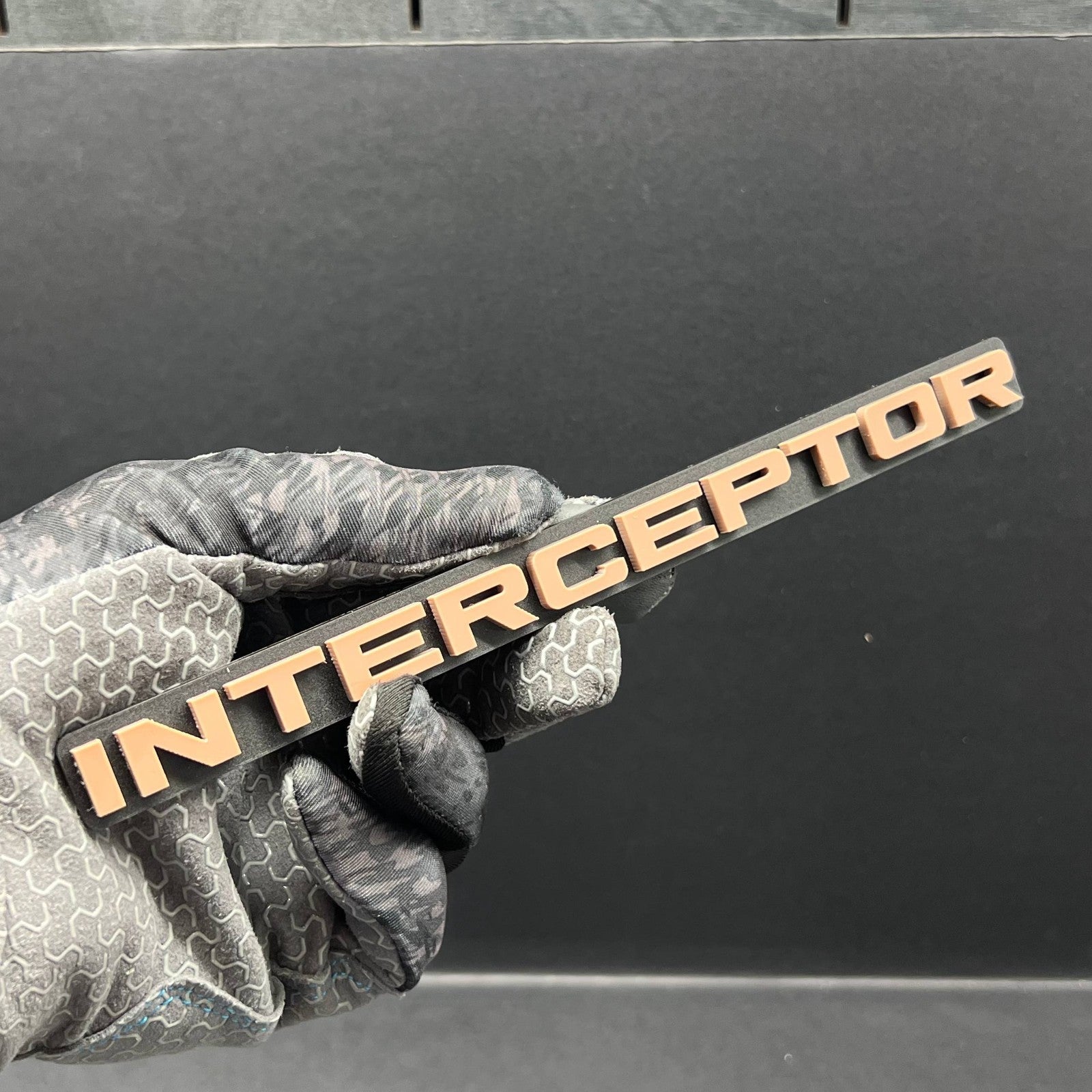 1pc INTERCEPTOR 3D Emblem – Custom Badge for Car, SUV & Truck Fender or Tailgate