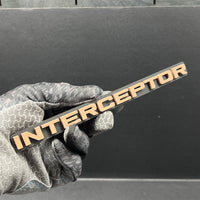 1pc INTERCEPTOR 3D Emblem – Custom Badge for Car, SUV & Truck Fender or Tailgate