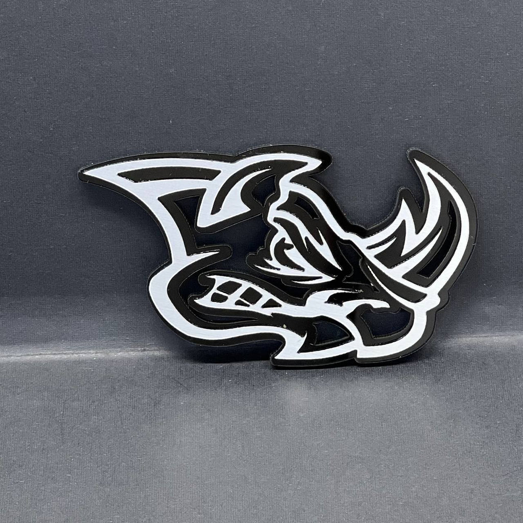 Rhino Badges – 2PCS Angry 3D Emblems for Car Truck Fender Decal