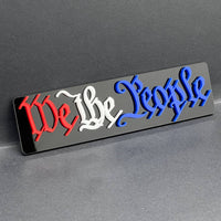 1PC We The People 3D Emblem – Patriotic Badge Logo for Car, Truck, or SUV